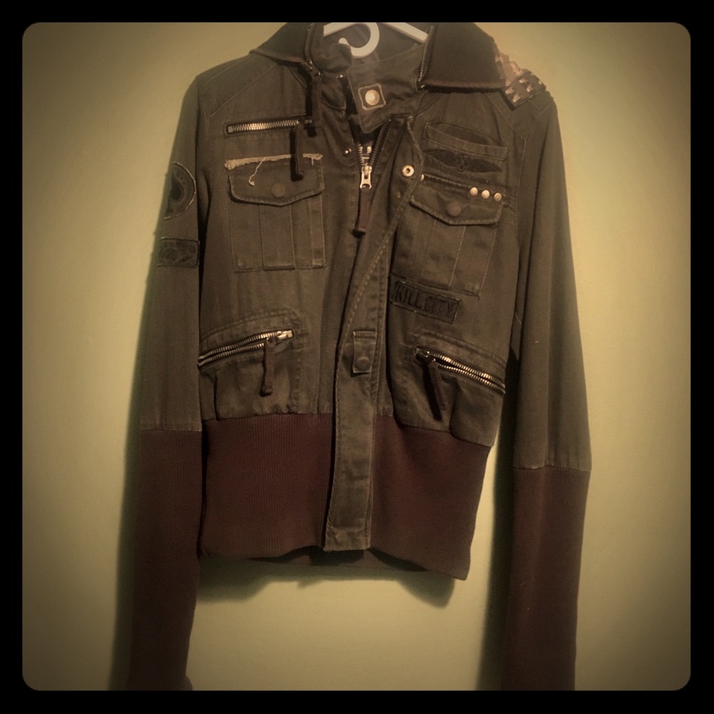 Women’s “Kill City” Zip Bomber/Utility Jacket
